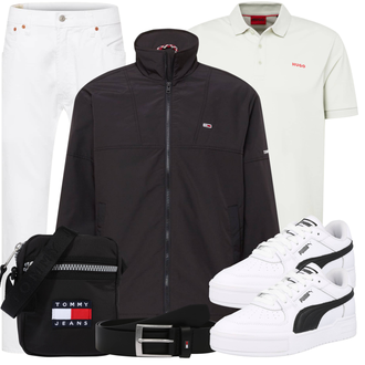 Outfit mit Weiß Sneaker/Leder Sneaker Puma "Freizeit Outfit"