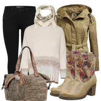 Outfit mit Grün Stiefel Bullboxer "MixedColors"