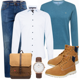 Braune Timberland Stiefel Outfits image