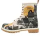 DOGO Schnrstiefelette beige / orange / schwarz