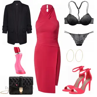 Outfit mit Kleid lipsy "Pinker Abendlook"