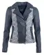 Maze Lederjacke Ellen taubenblau
