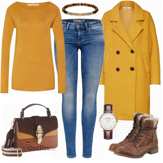 Outfit mit Rot Stiefel Tom Tailor "Bethany"
