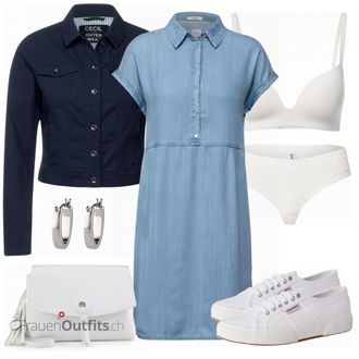Outfit mit Weiß Sneaker Superga "Schönes Frühlingsoutfit"