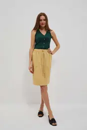 WOMEN'S TOP L-TS-4070 PALM LEAF