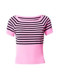 Tričko 'Sienna' pink / černá