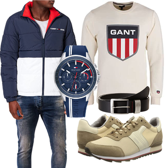 Stil Outfit mit Beige Boss "Cooles Outfit"Look: Stil