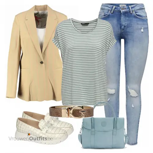 Outfit in zomerse kleuren 