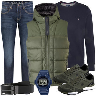 Outfit mit Schwarz Sneaker Lumberjack "Cooles Outfit"