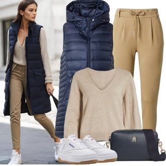 Outfit sa Bijela/Krem Ljetna Tenisica/Kožna Tenisica/Tenisica s platformom/Niska Tenisica/Skate cipela/Vintage Tenisica Reebok "Lijepi proljetni outfit"