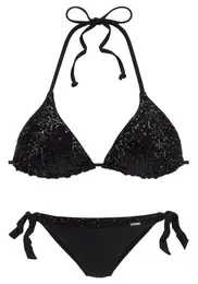 Bikiny černá / stříbrná