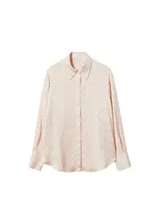 MANGO Bluse hellpink / schwarz