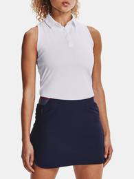 Tank Top UA Zinger Sleeveless Polo-WHT - Women