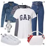 Turquoise Women's Denim Jackets Kombinirajte - 40 Damski toaleti s Turquoise Women's Denim Jackets image