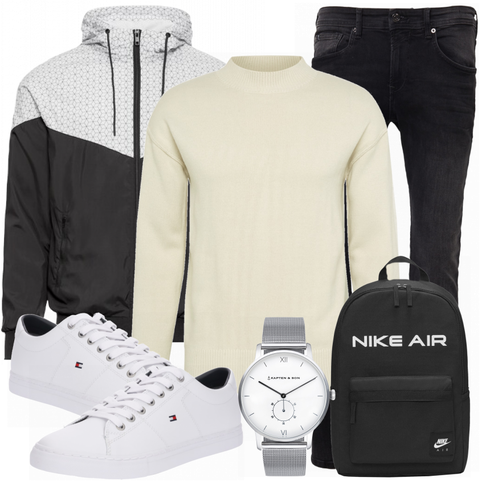 Blau Rucksack Nike Sportswear kombinieren