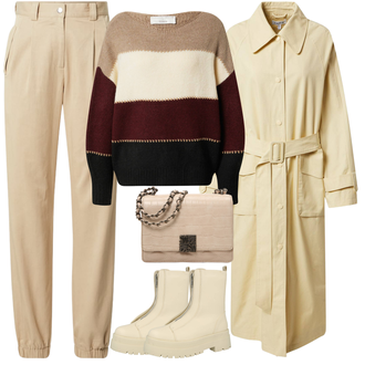 Outfit Inspo 90er mit Beige/Khaki Unkategorisiert guido maria kretschmer women "Unvergessliches Outfit Inspo"Look: Uni, Büro, Smart Casual, Old Money, Elegant, 90er