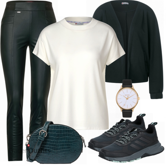 Outfit mit Blau Sneaker Adidas Performance "Perfekt für die Freizeit"