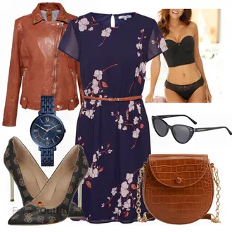 Outfit mit Schwarz High Heel Guess "Casual Business Outfit"