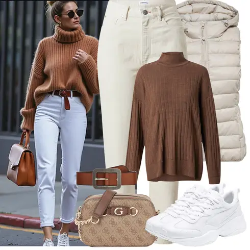 Kombinirajte Bež/Kaki rupa hlača/Naborane hlače/Hlača od Kepera/Paperbag Hlača/Hlače s Prorezom/Boyfriend Hlače/Ravna Hlača/Hlače Visokog Struka/Hlače od muslina/Samt Hlače Armedangels s Smeđa/Narandžasta Dodatak Kožni Remen/Široki Pojas/Ležerni Remen/Klasični Remeni/Ženski Opasak bez Kopče Vanzetti