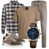 Outfits mit karierten Hemden image