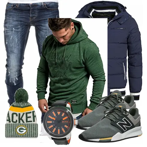 Grün Schuh New Balance kombinieren