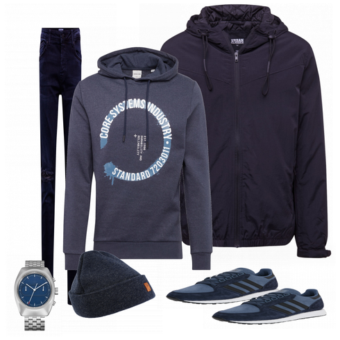 Grau Accessoire Adidas kombinieren
