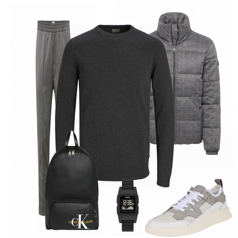 Schwarz Tasche Rucksack Calvin Klein kombinieren