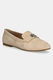 Mokasini iz semia Lauren Ralph Lauren Averi III enski, be barva, 802946809010
