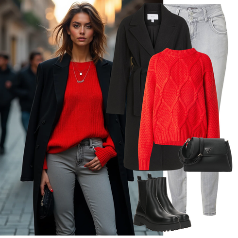 Comment poter Gris/Gris clair Pantalon Grande Taille/Jeans Jean Coupe Slim/Veste en Cuir/Jean Taille Basse/Chaussures en Cuir/Jean Taille Basse/Jean Push-up/Bottine Cheville/Veste d'Hiver LTB avec Noir Long manteau/Manteau D'été/Trench Manteau/Manteau de Laine/Women's Trenchcoats/Manteau en Cachemire/Manteau Mi-long/Manteau en Laine Vila