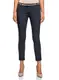 oodji Ultra Damen Chinohose mit Gürtel, Blau, DE 34 / EU 36 / XS