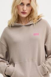 Pulover enski, zelena barva, s kapuco, IZU03DH24