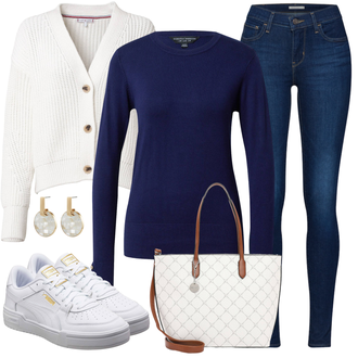 Herbst Outfit mit Beige/Braun Leggings mit Schlitz/Hose mit Schlitz/Kaschmir Mantel/Strickmantel/Lodenmantel/Langer Mantel/Langmantel/Langer Wintermantel/Midi Mantel/Übergangsmantel/Wollmantel/Wollmantel/Kaschmir-Strickjacke/Lange Strickjacken/Stehkragen-Strickjacke/Winter Strickjacke/Wickelstrickjacke levi's ® "Cool für die Freizeit"