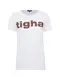 Tigha T-Shirt LOGO MSN weiß