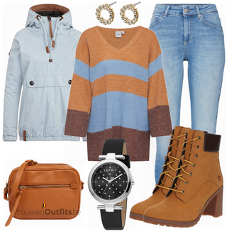 Outfit met bruin Laars Timberland "Timberland VERKOOP"