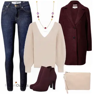 Elegante Outfits mit Schwarz Jeans yellow blue denim "Elegantes Freizeitoutfit"