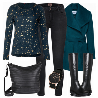 Outfit mit Blau Stiefel Vagabond Shoemakers "NiceLook"