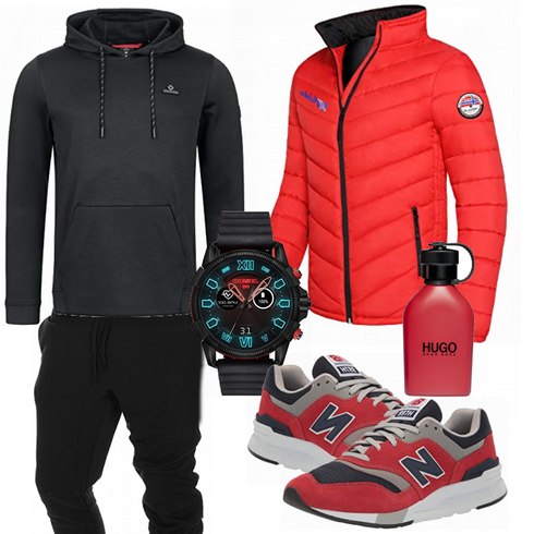 Rot Accessoire Boss kombinieren