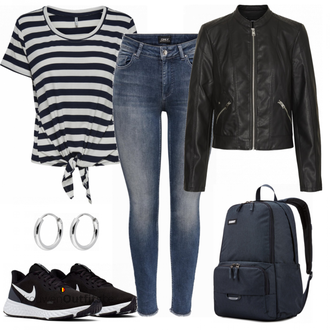 Outfit met zwart Sportschoen Nike "Perfect voor de lente"