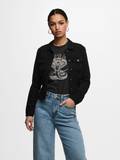 Rosa kurze Jeansjacken image
