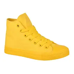 Elara Unisex Sneaker High Top Sportschuhe Chunkyrayan 019-A B339-B341 Yellow-38