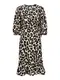 ONLY Damen Kleid ONLOLIVIA XS S M L XL Blau Multicolor Wickelkleid Polyester, Größe:M, Farbe:Cloud Dancer Hula Leo 15253350