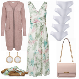 Sommer Outfits für mollige Frauen "Palmen Sommerlook"