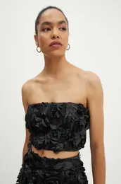 Top Cropped Top rna barva, 112949100