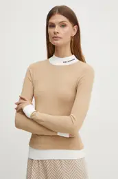 Pulover enski, rjava barva, 245W2000