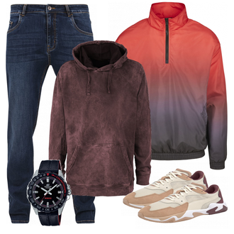 Outfit mit Weiß Sneaker Puma "Puma"