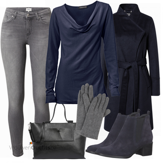 Winter Outfits met grijs Handschoen ESPRIT "Winterkleding"