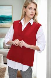 32632 Knitwear Womens Sweater-RED