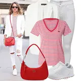 Bijele hlače outfiti image