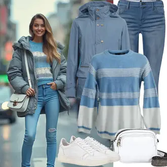 Zimske Outfiti mit Modra/Turkizna/Temno modra Jakna s Kapuco/Vetrovka/Poletna Jakna/Dežna Jakna/Snowboard Jakna/Zunanja Jakna/Parka/Vodoodporna Jakna mr. gugu & miss go "Popolno za prosti čas"