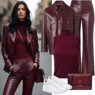 Outfit sa Vinski Crveno/Smeđa/Narandžasta/TamnoCrvena/Crvena Džemper s rol ovratnikom/Pulover s Rol Ovratnikom/Polo Džemper/Izrezani Džemper/Vintage džemper/Kratki Džemper/Pletenina Kardigan s V izrezom/Kardigan s podignutim ovratnikom/Kardigan s okruglim izrezom/Kostim za kardigan/vintage kardigan/Kardigan kratkih rukava/Kratki kardigan koton "Proljetna odjeća za dame"